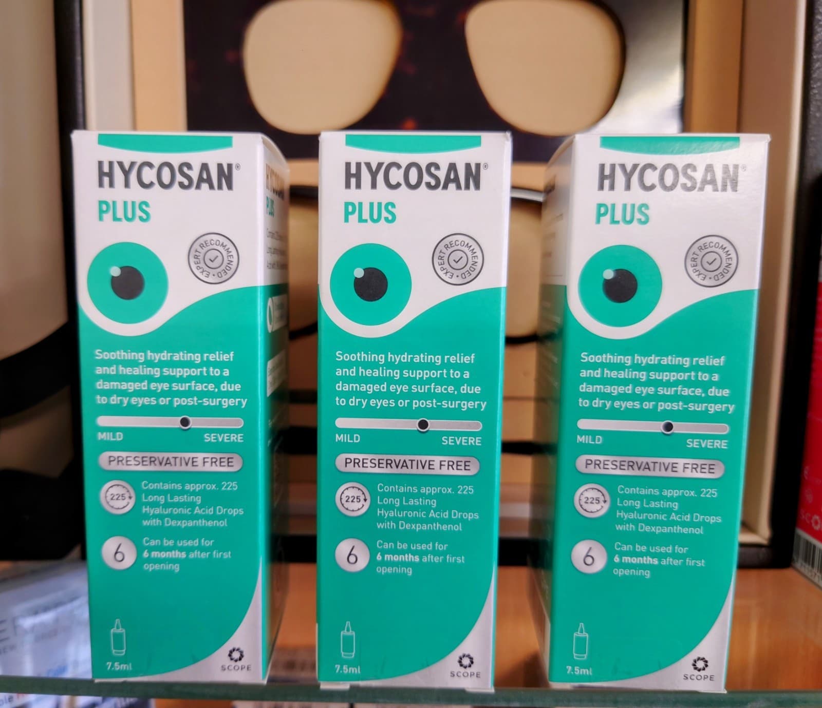 Dry eyes 3x Hycosan Plus + Preservative-Free Lubricating Eye Drops