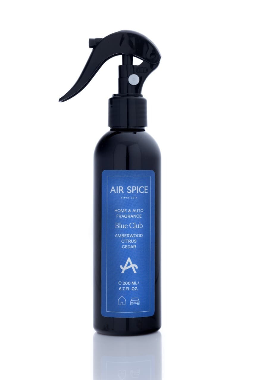 AirSpice Perfumed Room Spray Amber Citrus Cedar Blue Club Fragrance 200ml