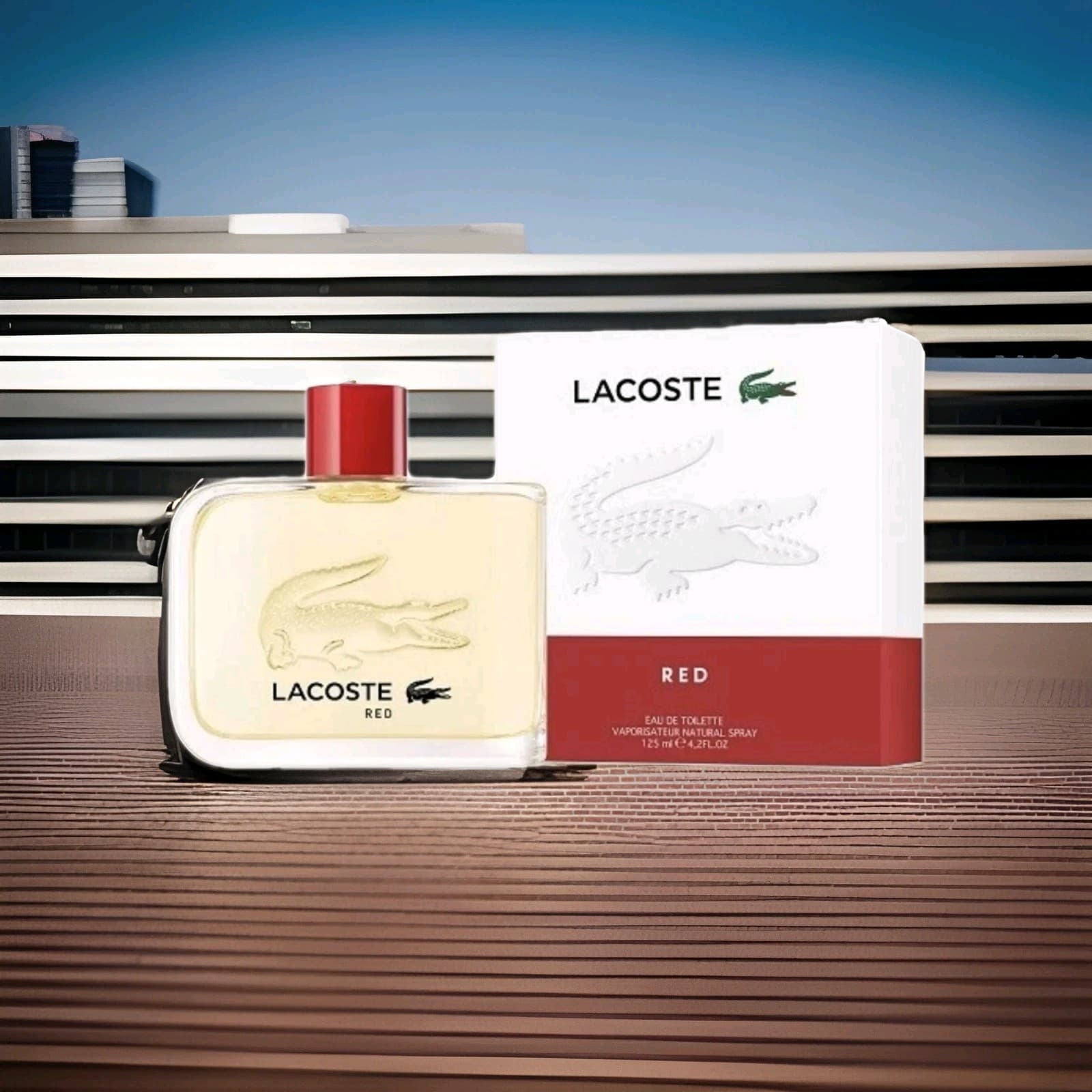 LACOSTE RED 125ML EAU DE TOILETTE SPRAY BRAND NEW and SEALED