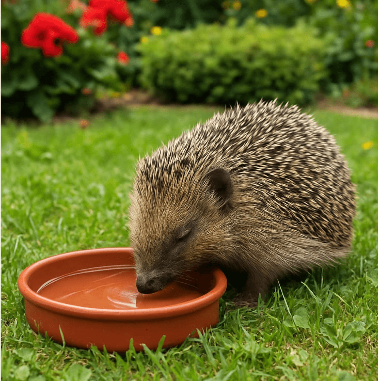 Hedgehog Bowl for Food and Water (Pack of 3) Hedge Hog Feeding Bowls Outdoor Wil view 2