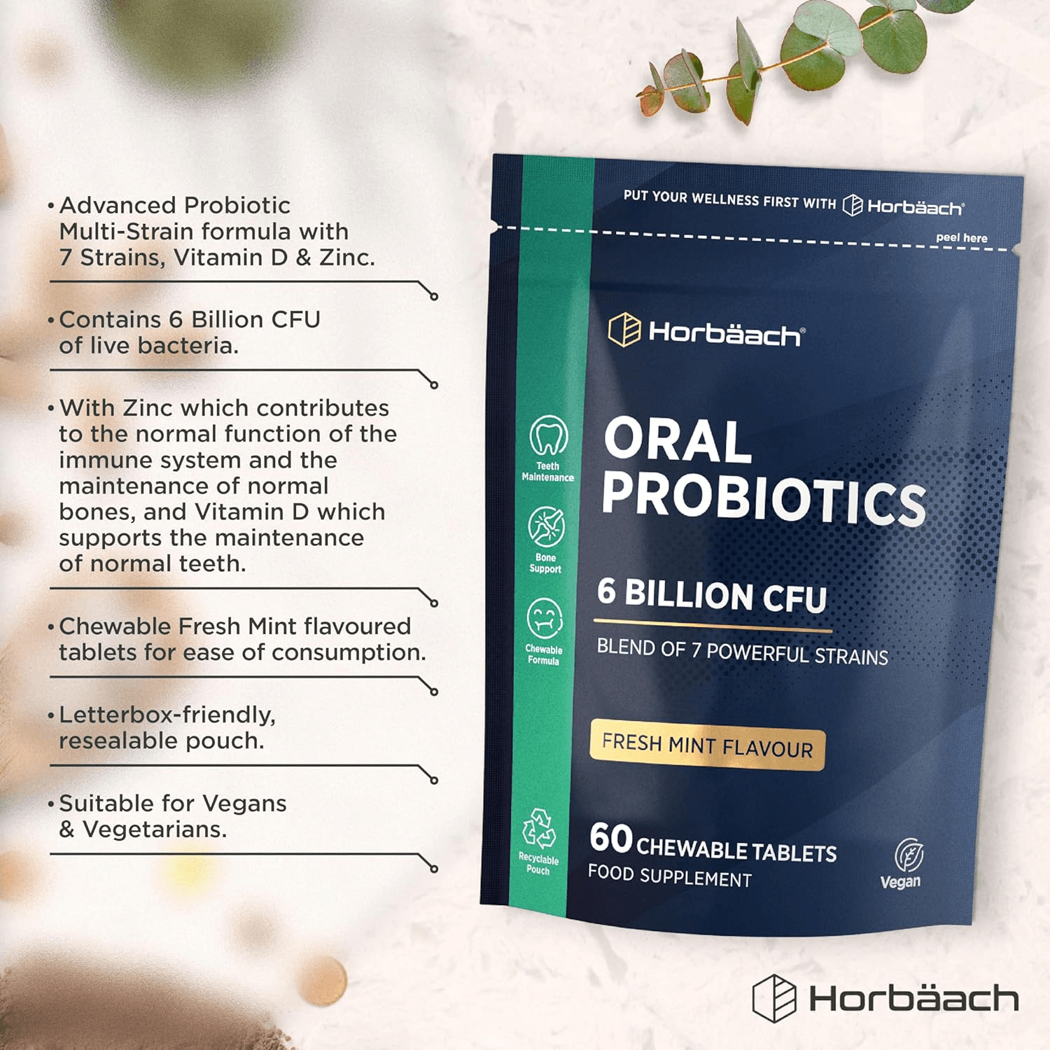 Oral Probiotics for Mouth 6 Billion CFU | Advanced Dental Biotics for Adults | 7 view 2
