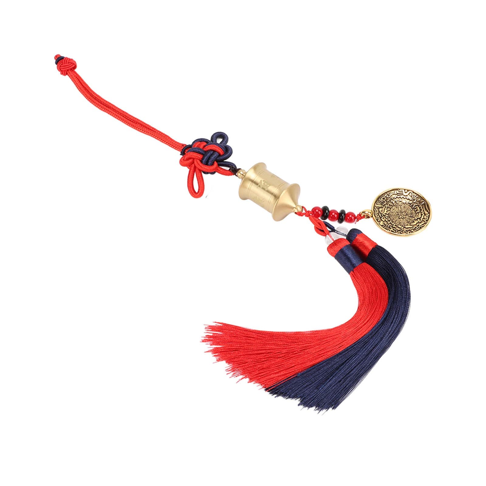 Buddhist Car Pendant Brass Scripture Amulet Safe Auspicious Hanging Decoration view 2