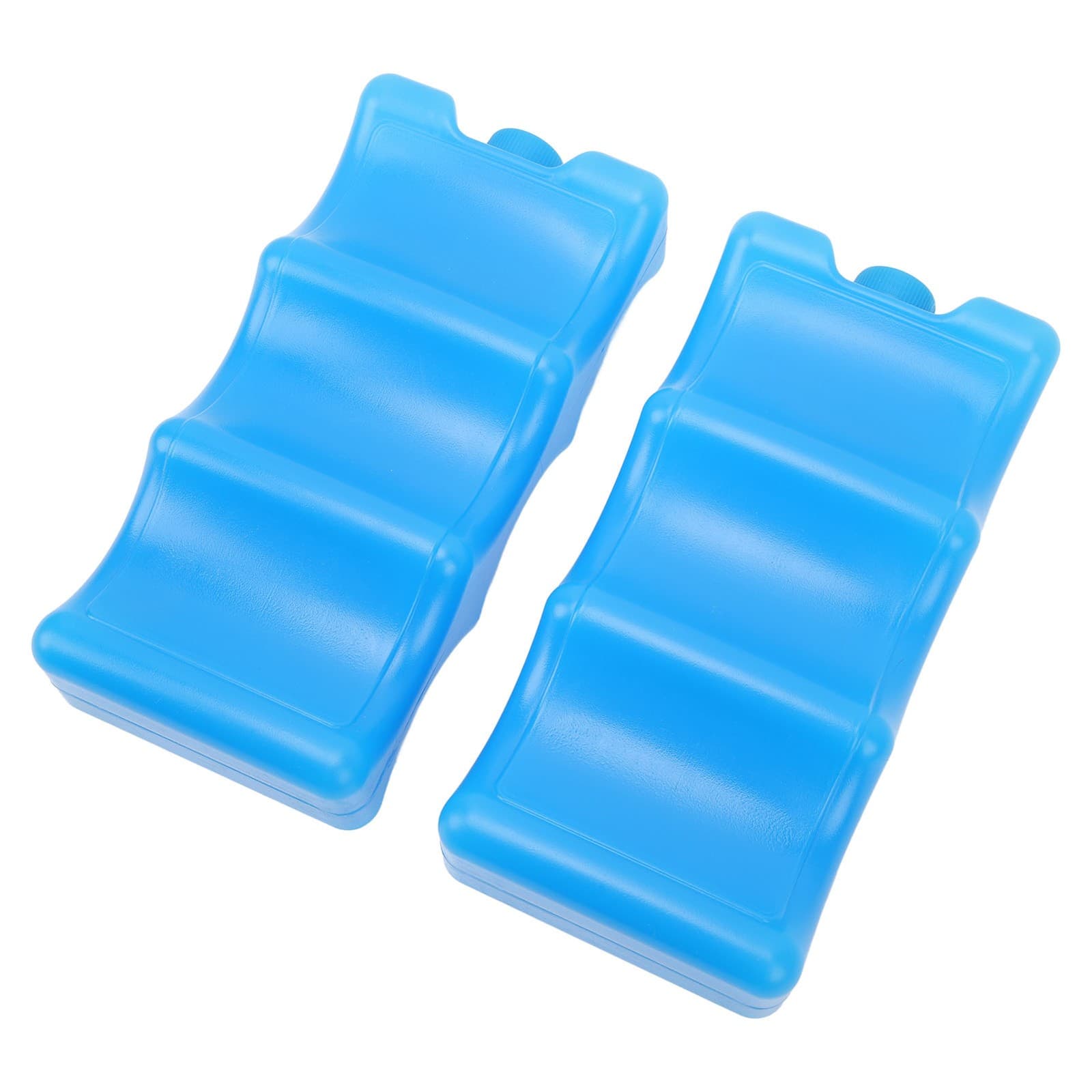 2pcs Breastmilk Ice Pack Contoured Shape Blue Reusable Ice Box For Breastmil TOU