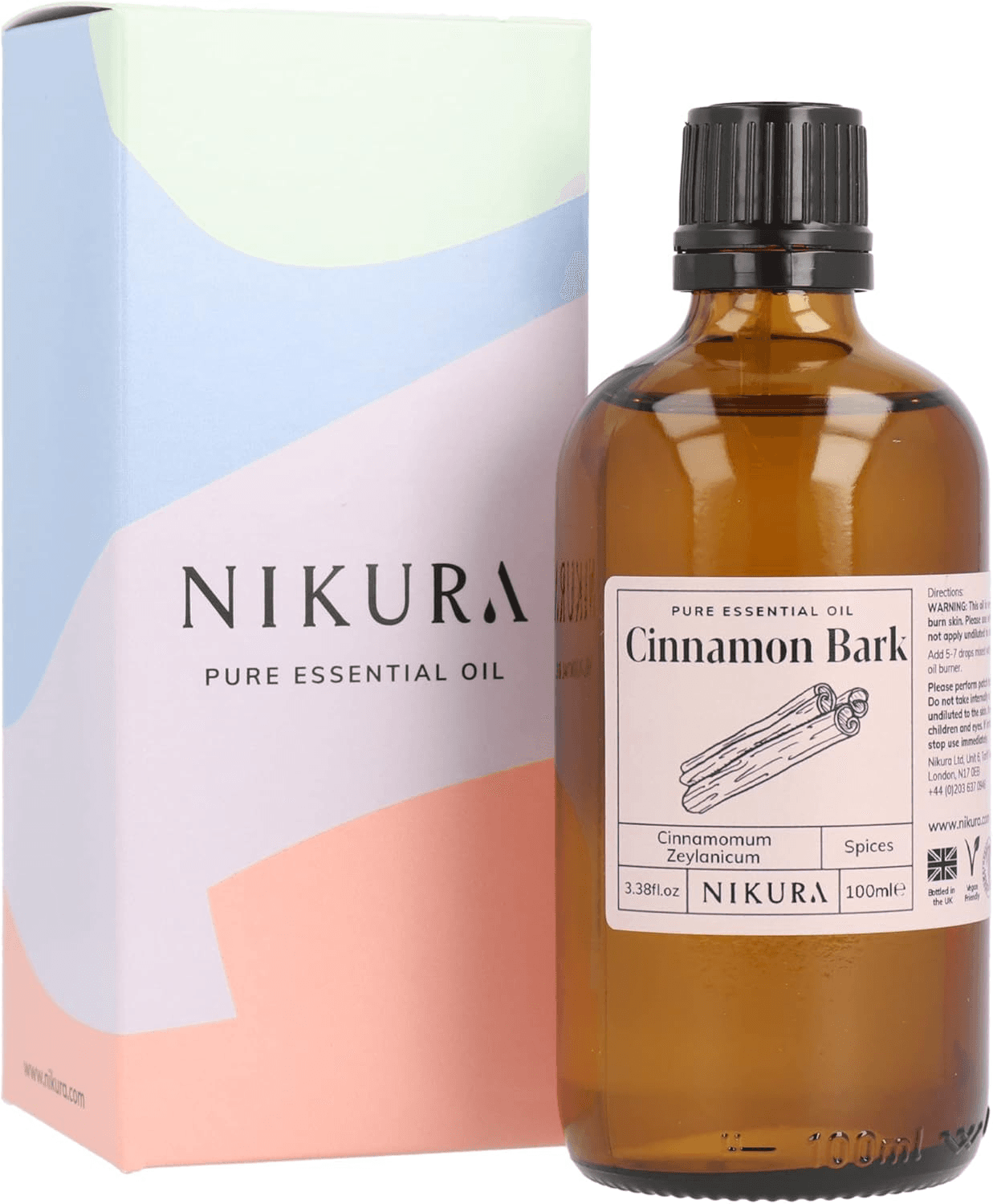 Nikura Cinnamon Bark Essential Oil - 100Ml | 100% Pure Natural Oils | Perfect fo
