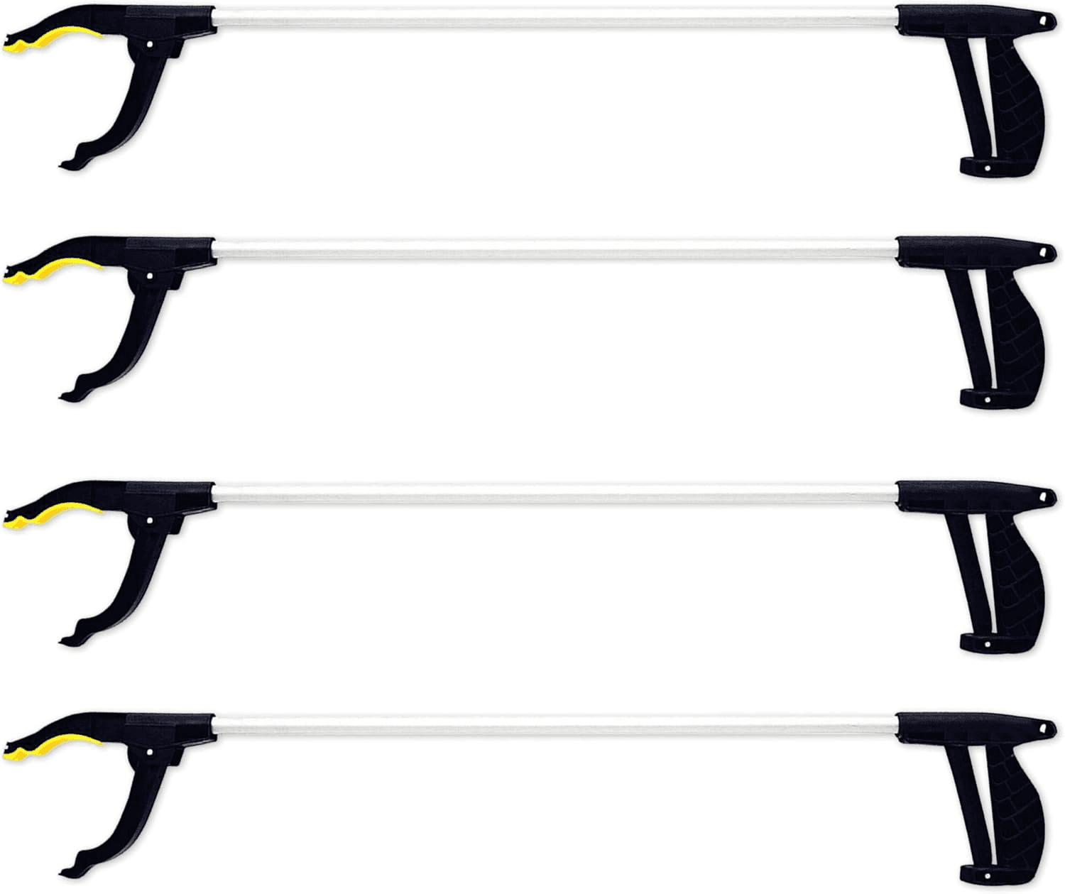 Litter Picker 4Pack 30-Inch Grabbing Tool with Magnetic Pick-Up Tip| Extended Re