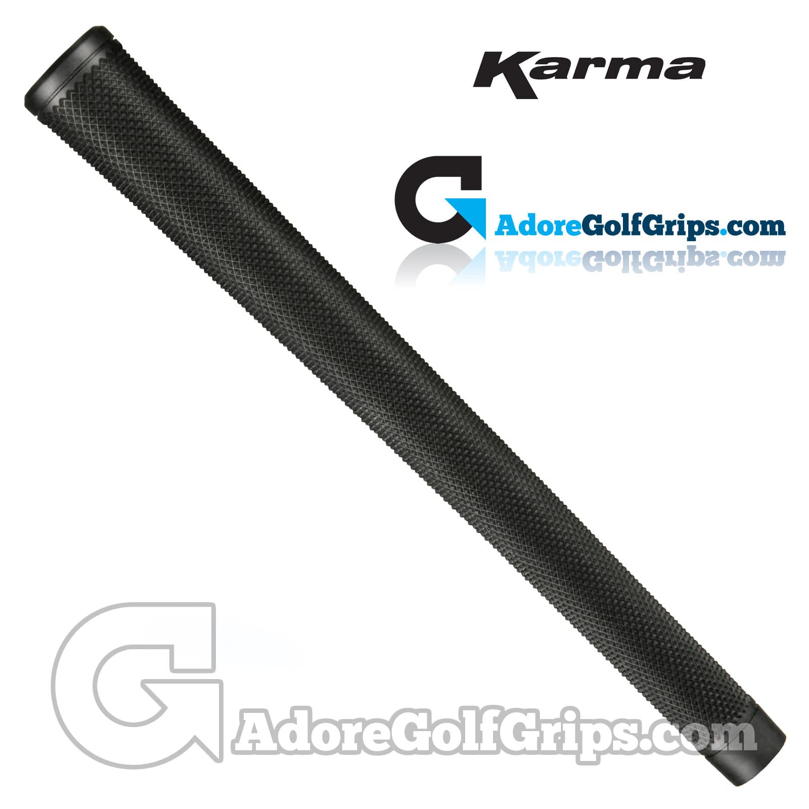 BRAND NEW - Karma Arthritic Serrated Jumbo PLUS (+5/32\") Grips - Black x 1