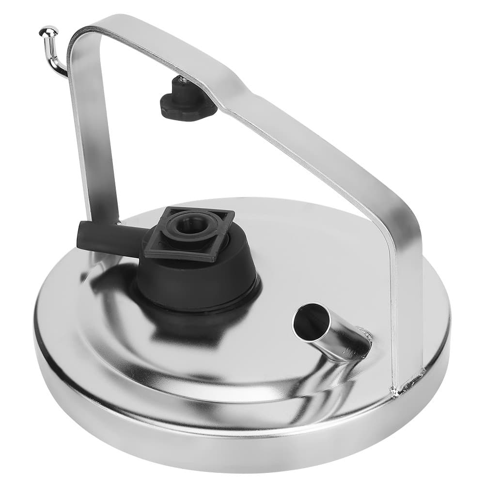 Stainless Steel Milk Bucket Pail Cover Lid With Gasket Plug Seat NEW view 2