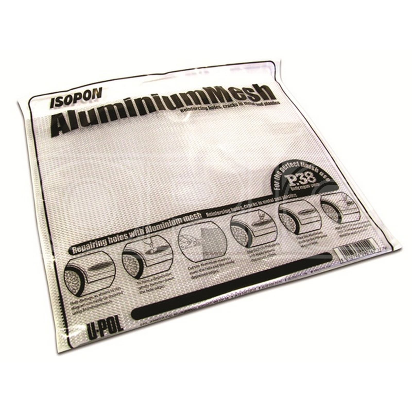 ISOPON Aluminium Mesh 25cm x 20cm - For Reinforcing Holes And Cracks - PM1