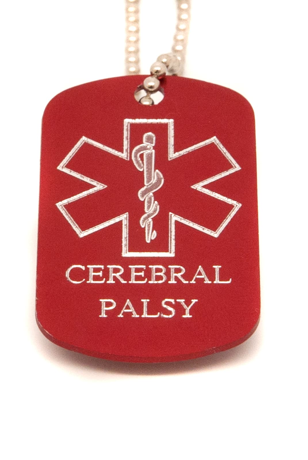 Personalised Medical Star SOS Alert| Cerebral Palsy| Army ID Tag| Engraved