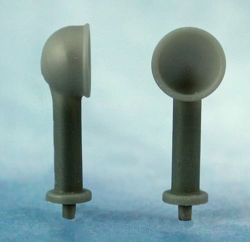 Caldercraft J-RMABR5123 Cowl Vents Resin  7.5mm D X 18mm H