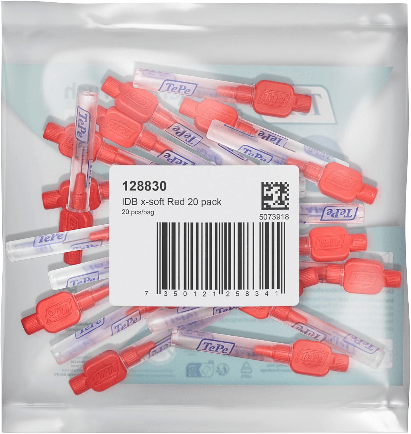 Interdental Brush| Extra Soft| Red| 0.5mm/ISO 2| 20pcs| efficient Cleaning Betwe view 2
