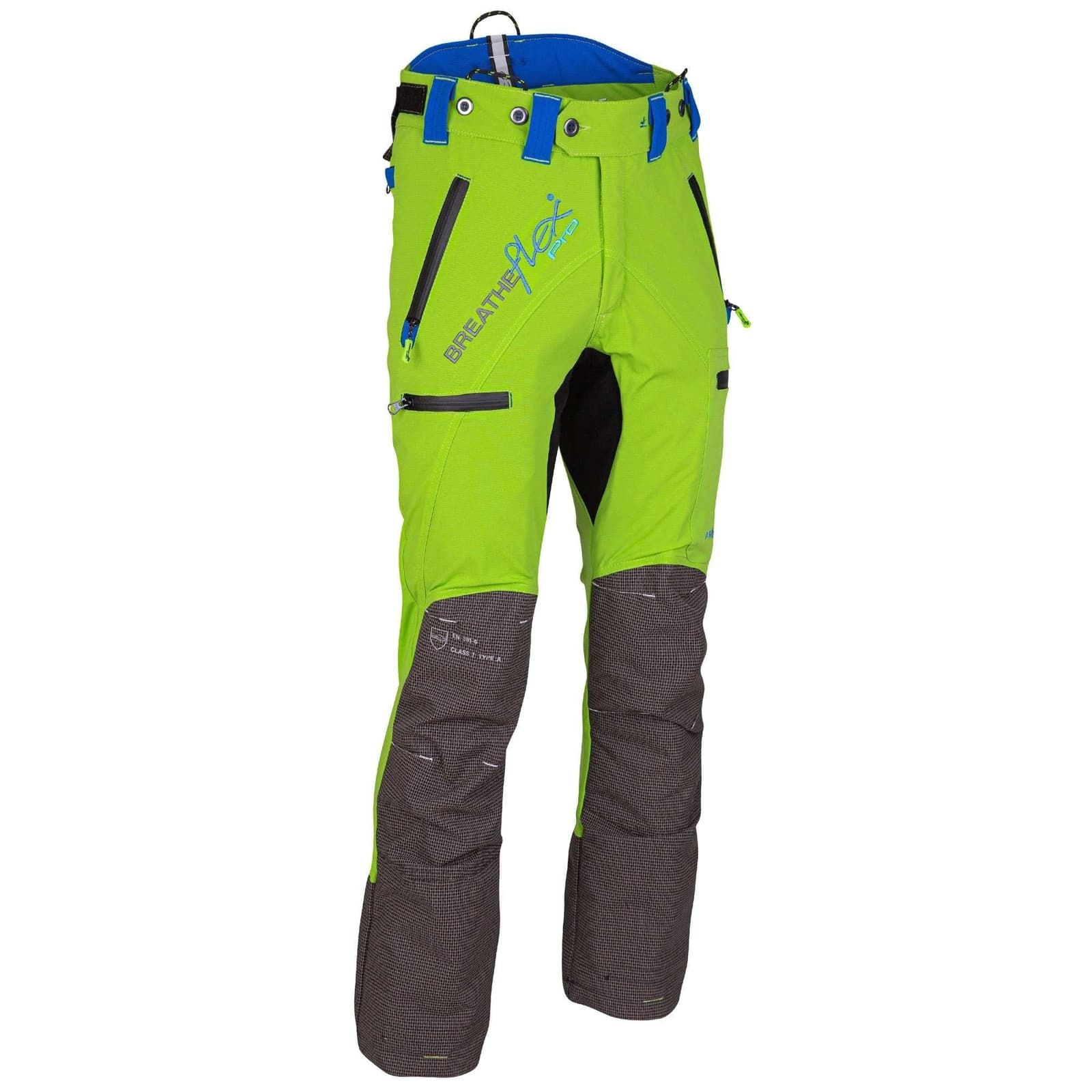 Arbortec Breatheflex Pro Lime Chainsaw Trousers \"A\" Tree Surgeon Clothing