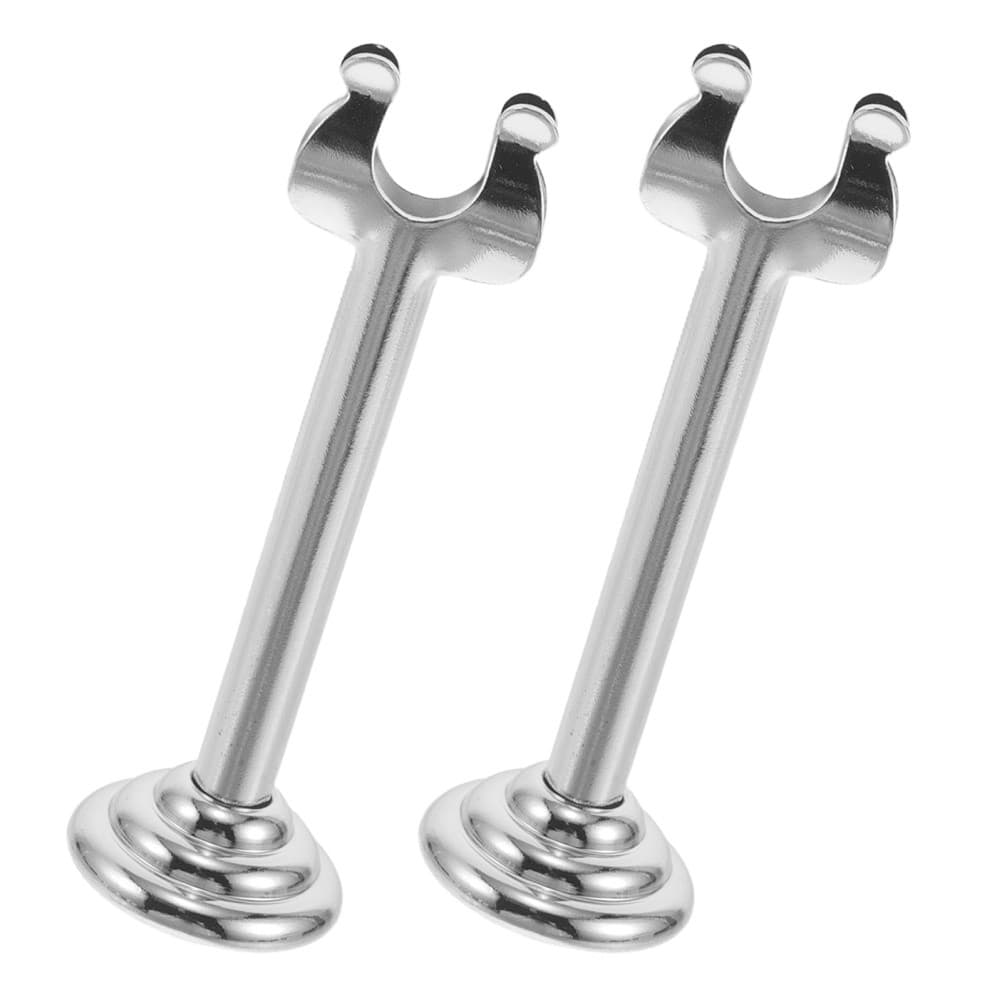 2pcs Table Number Holders| 3.15\" Harp-Clip Style Place Card Holder | Silver