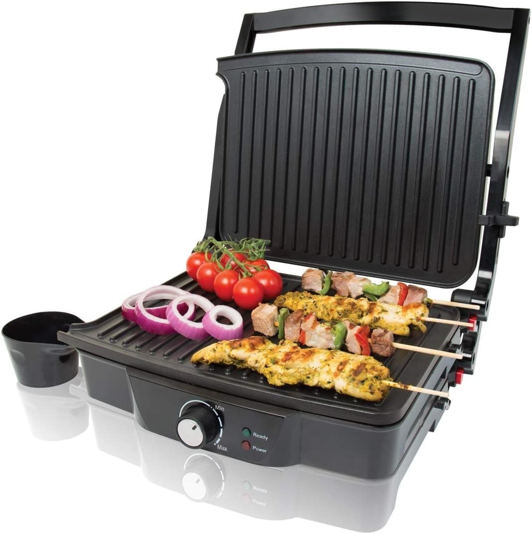 2000W Twin Duo 180° Panini Press and Flat Grill| Stainless Steel| Health grill