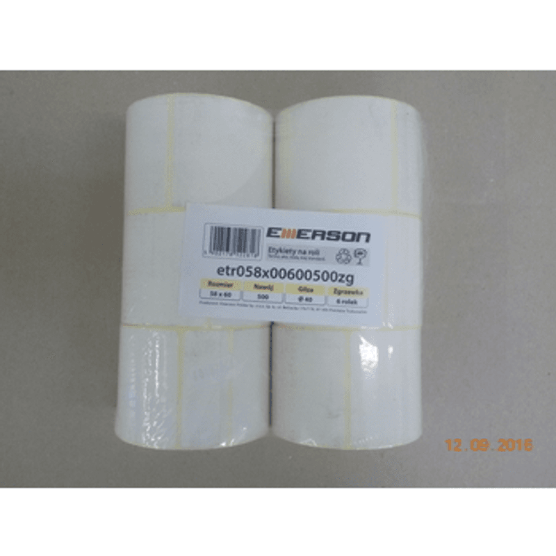 5902178149800 Etykieta na rolce 58mX60mm nawój 800 etykiet Emerson Polska sp. z