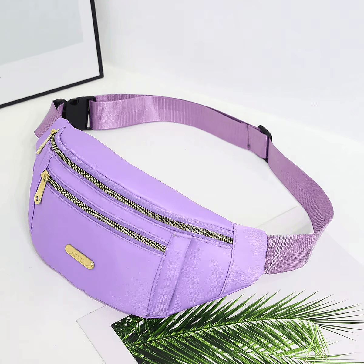 Women Sports Waist Bag Multi-Layer Fanny Pack Phone Essentials during Outdoor Ac