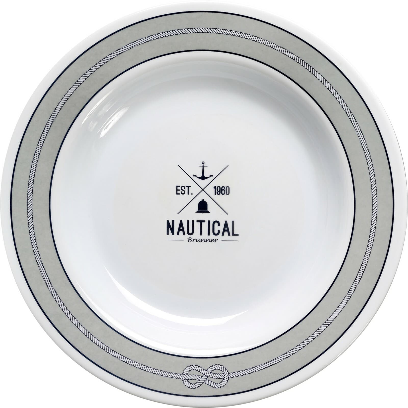 MELAMINE non slip non rattle BRUNNER NAUTICAL CAMPING plate CARAVAN plates dish