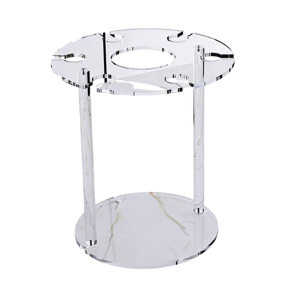 Acrylic Wine Glass Stand for 6 Cups Modern Transparent Tabletop Design