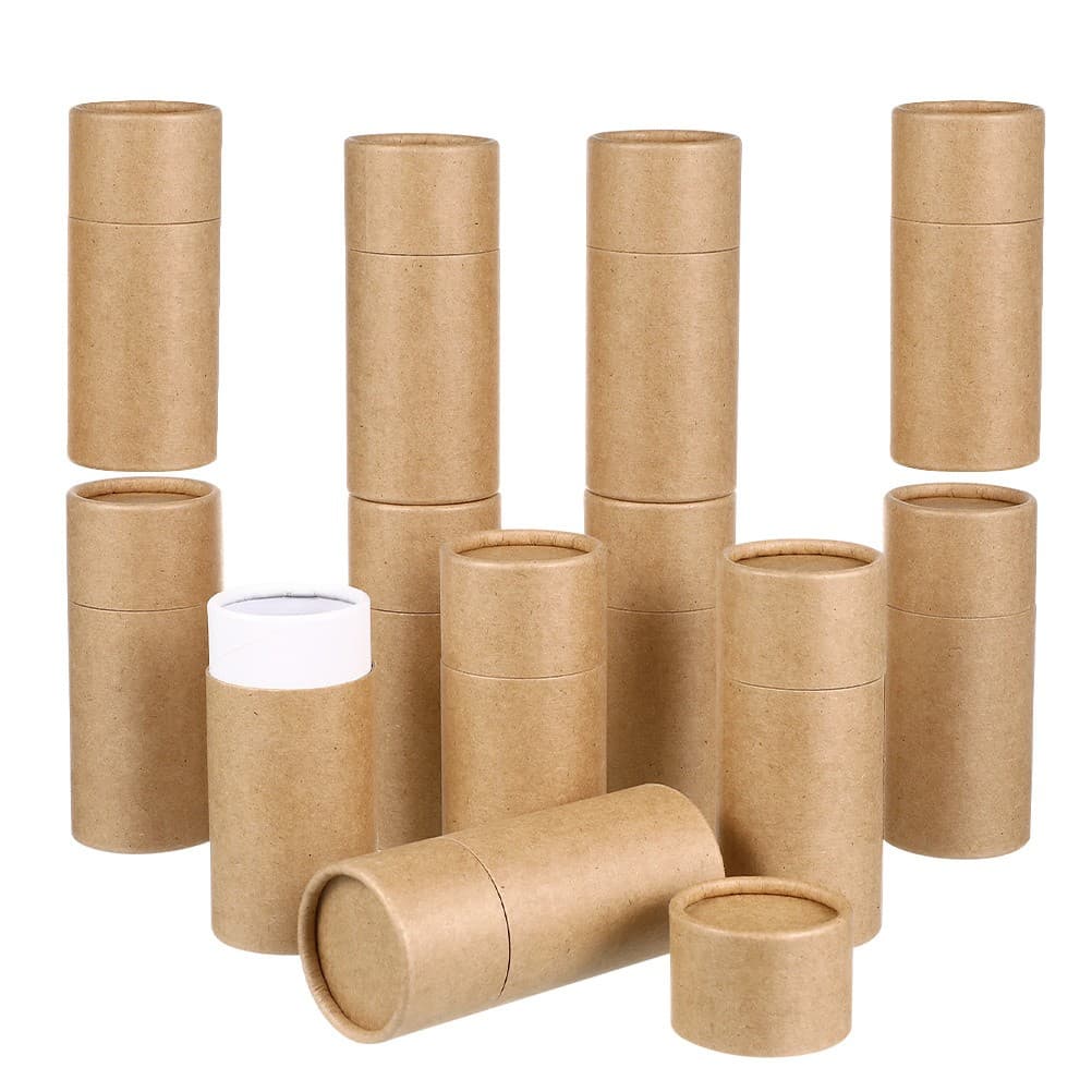 12 Pcs Household Tea Canister Coffee Powder Storage Paper Cylinder