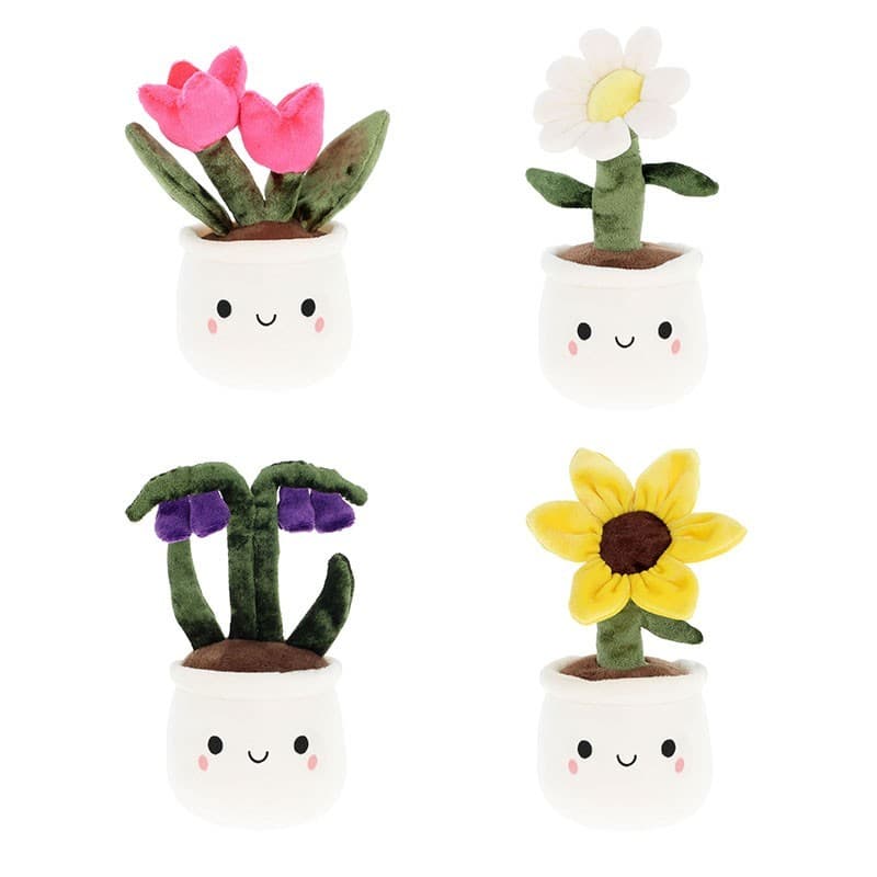 1x Keel Toys Flower Bobballs 12cm 4 Assd Green Fingers Real Plants Nursery Risks