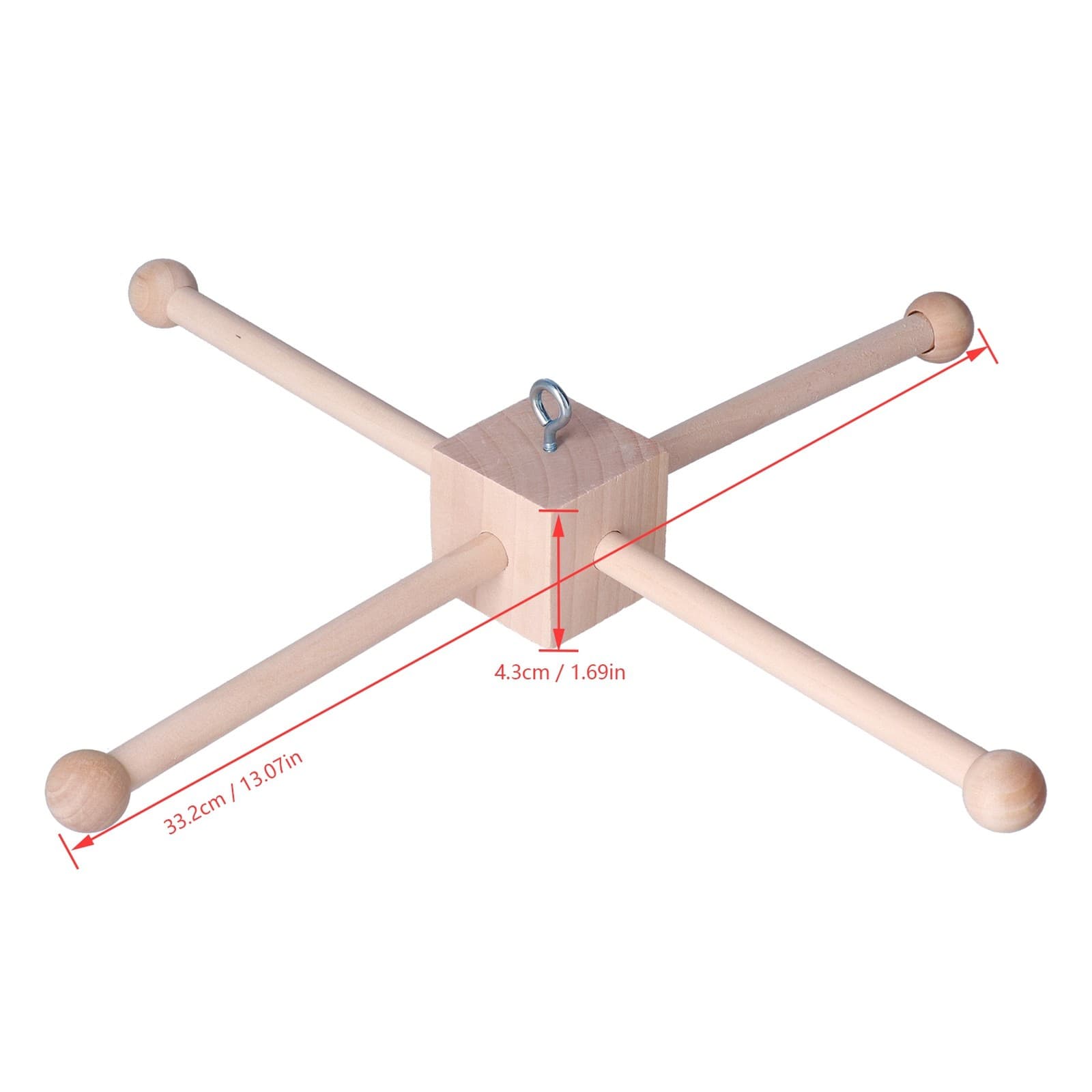 Wooden Wind Safe Nontoxic Eco Friendly Attention Cultivation Baby Crib NEW view 2