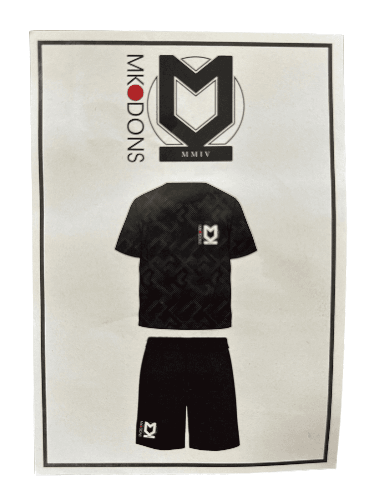 Men's MK Dons Pyjama Set Football Shorts PJ Set  - New
