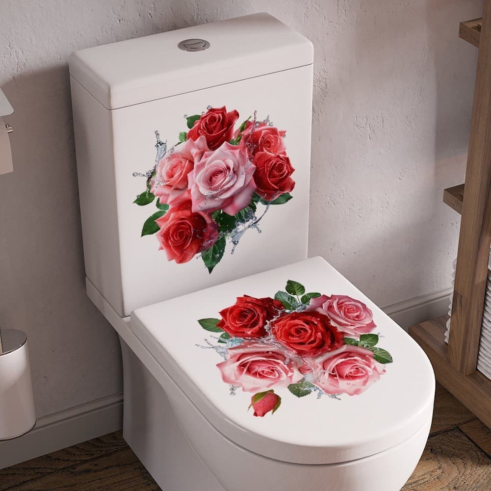 Bathroom Wall Decal For Home Decoration Quick Installation For Wet Environment