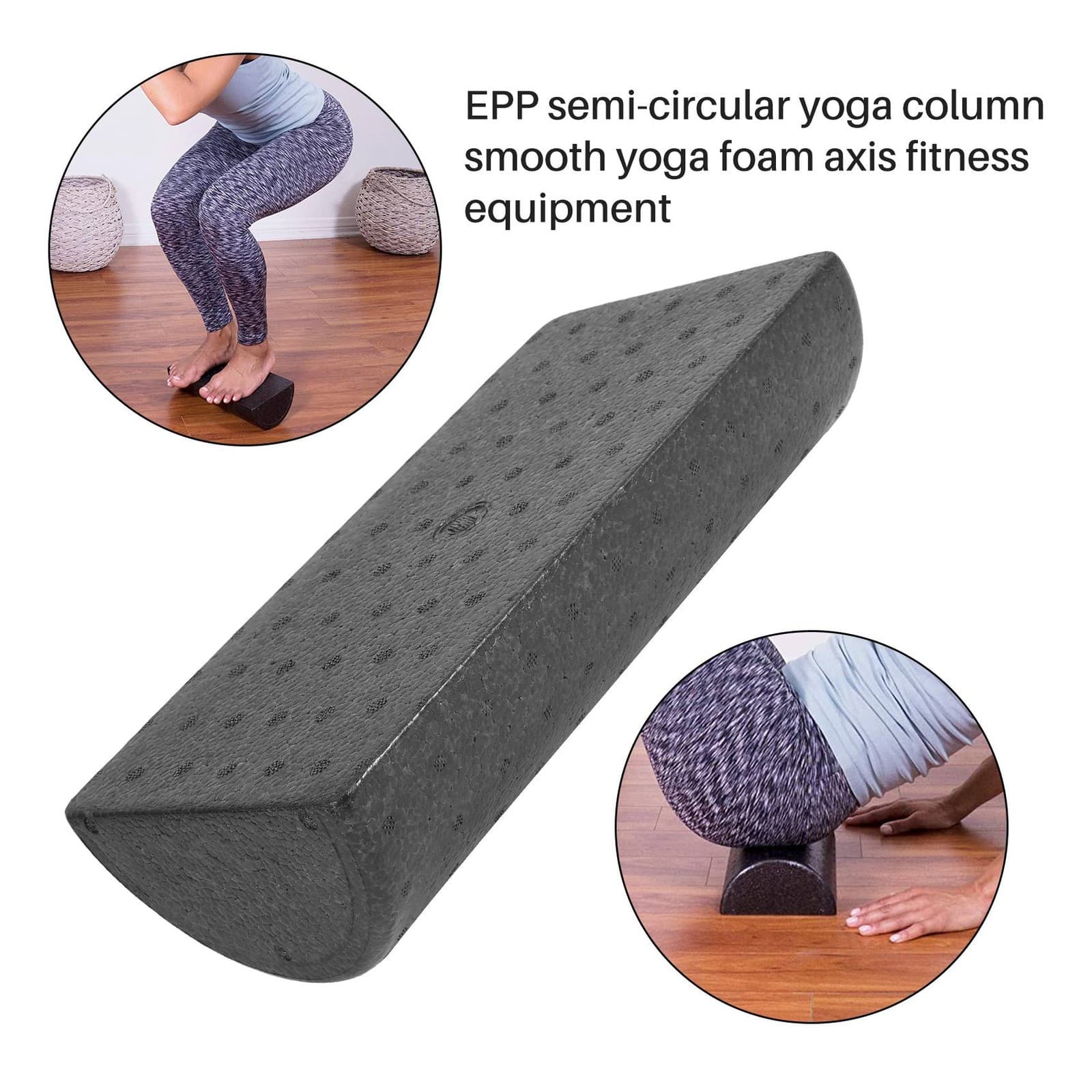 1Pair 30cm Half Round Foam Roller for Yoga Pilates Sport Fitness Equipment4738 view 2