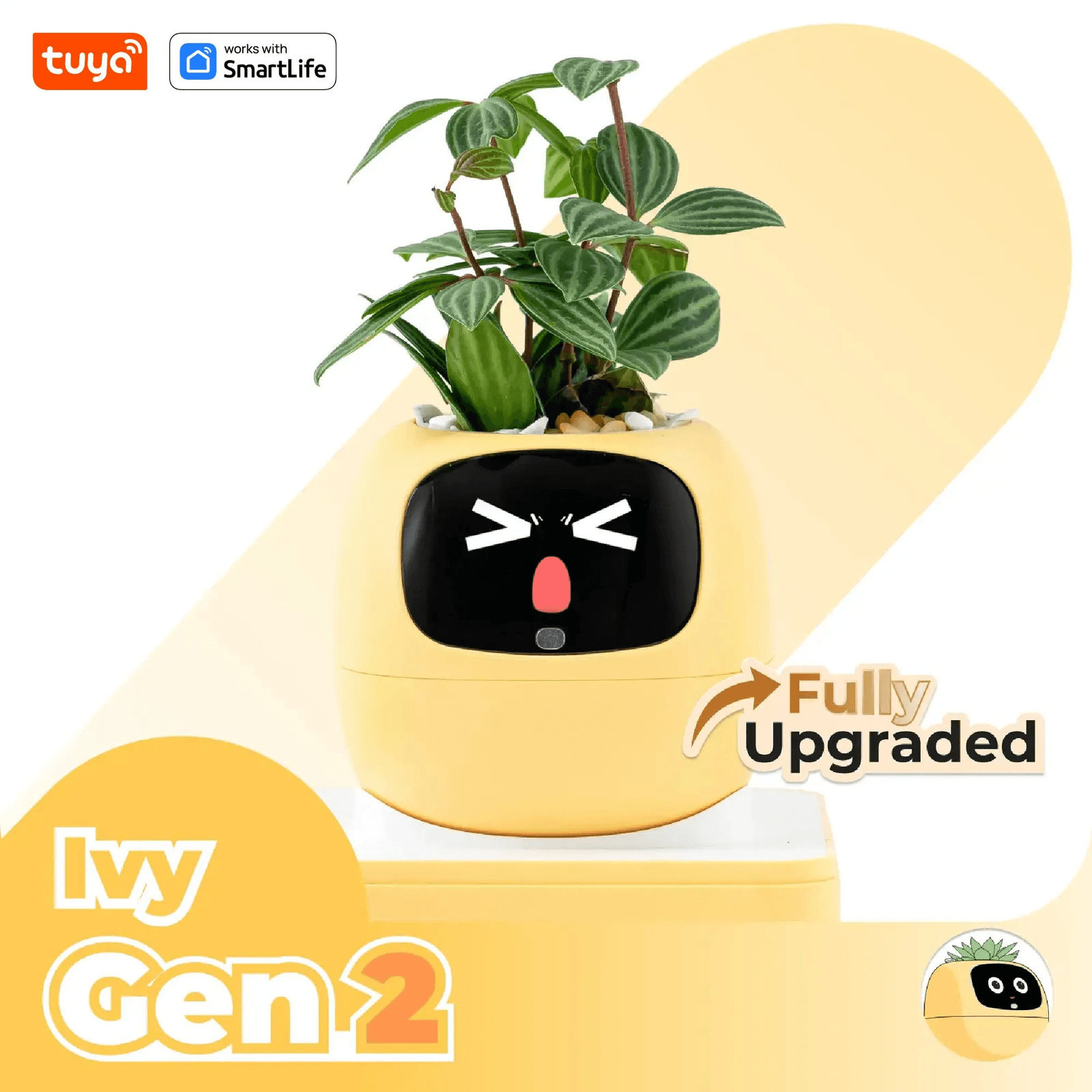 NEW Tuya Ivy\"Gen 2\"Smart Plant Robot,Ivy Plant Pet Robot,100+ Emojis,Matte Gift