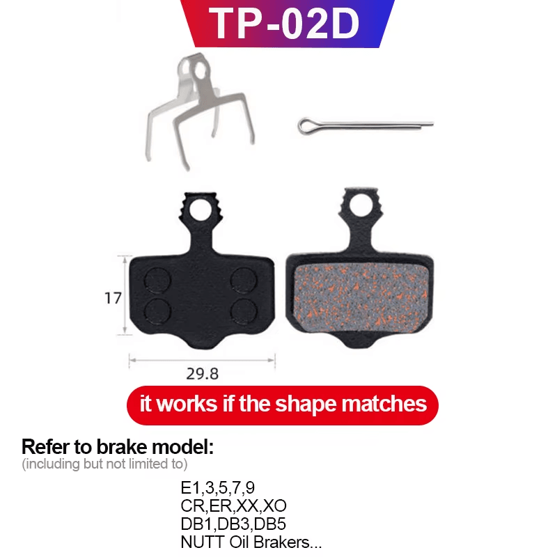 MTB Bicycle Hydraulic Disc Brake Pads for B01S SHIMANO SRAM AVID HAYES Magura ZO