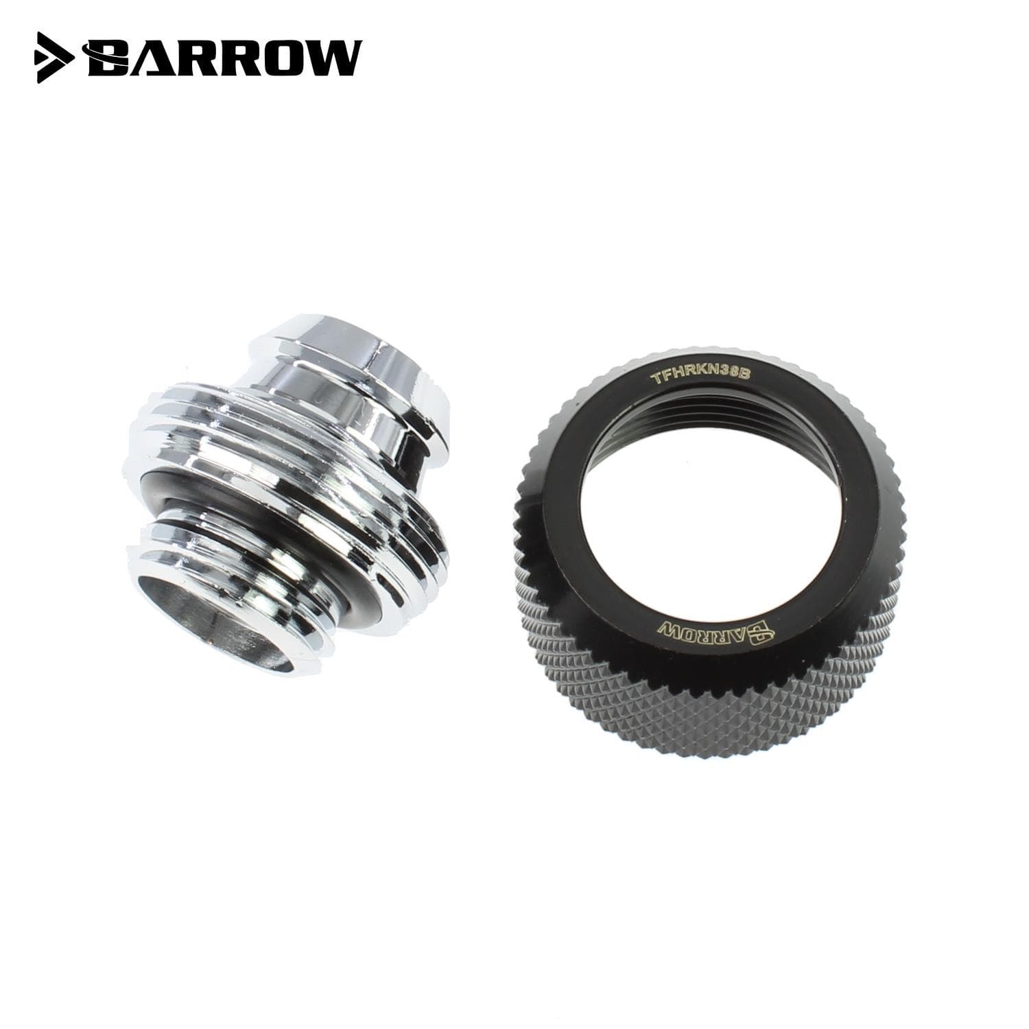 Barrow G1/4 - 16/10mm Flexible Tube Compression Fitting - Black view 2