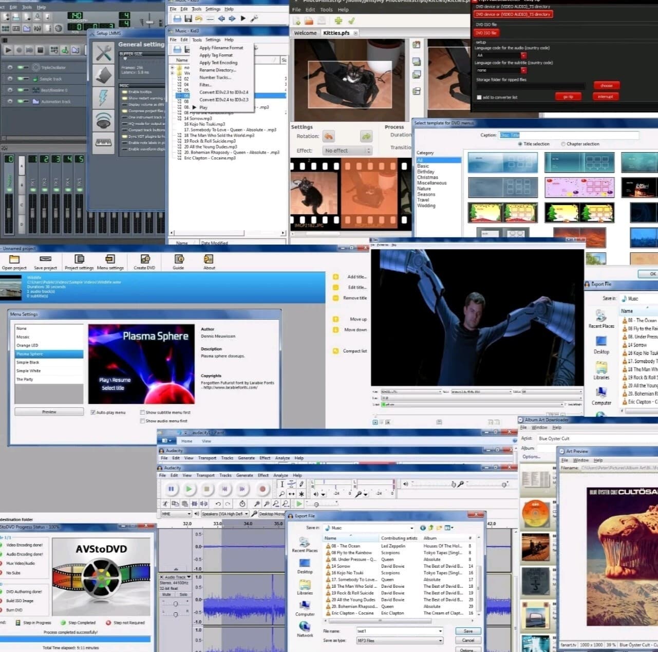 DVD RIP Ripper copy Create Author Edit Publish convert 10+ video and audio tools