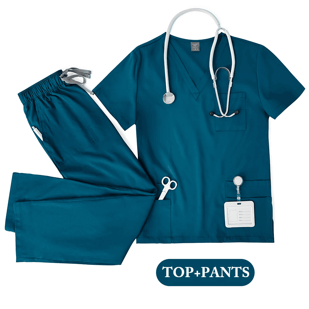 Unisex Medical Uniforms Men Women Nursing Clothes Lab Beauty Costume Nurse Scrub