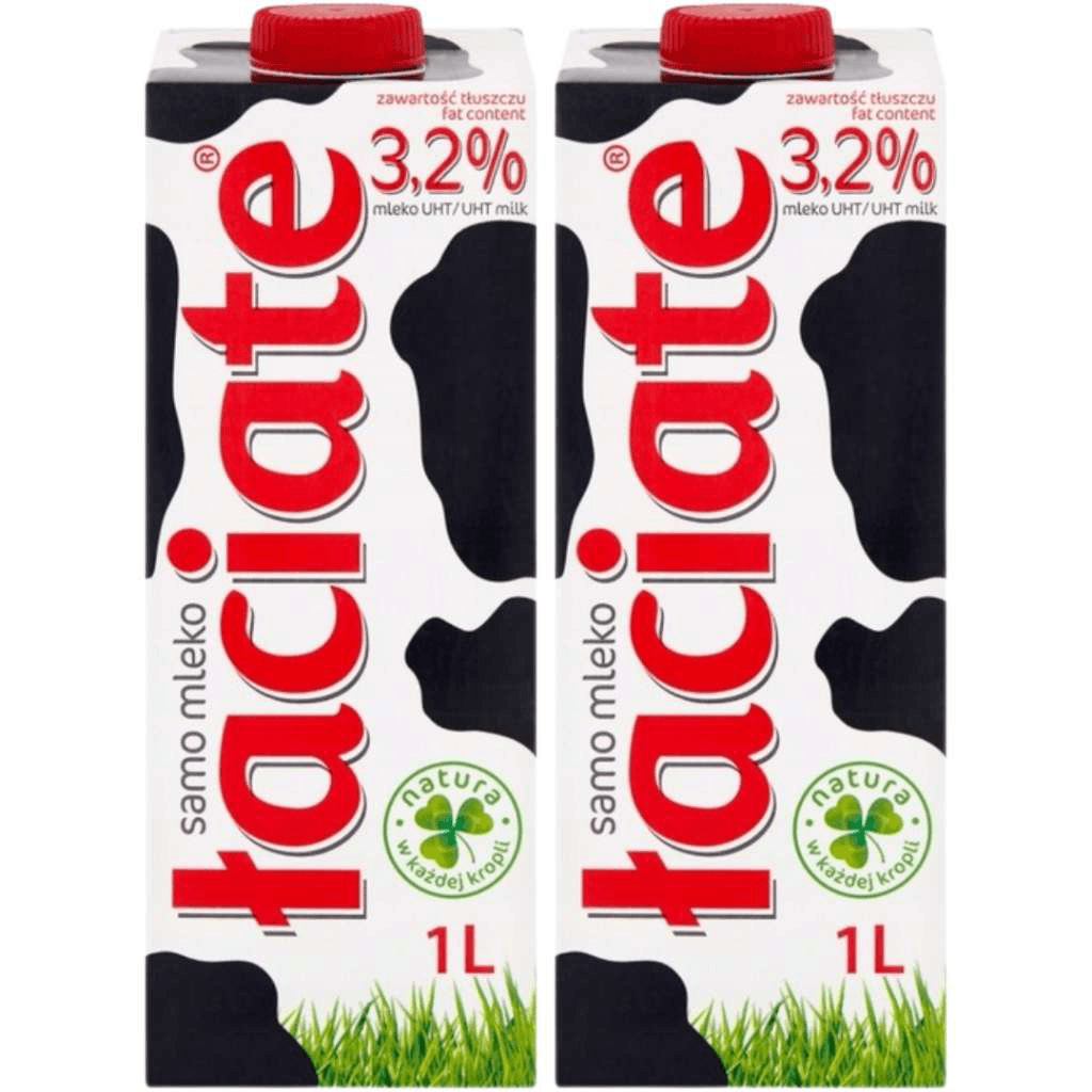 5900820000011 Łaciate Mleko UHT 3,2 % 1 l x 2 sztuk ZESTAWY