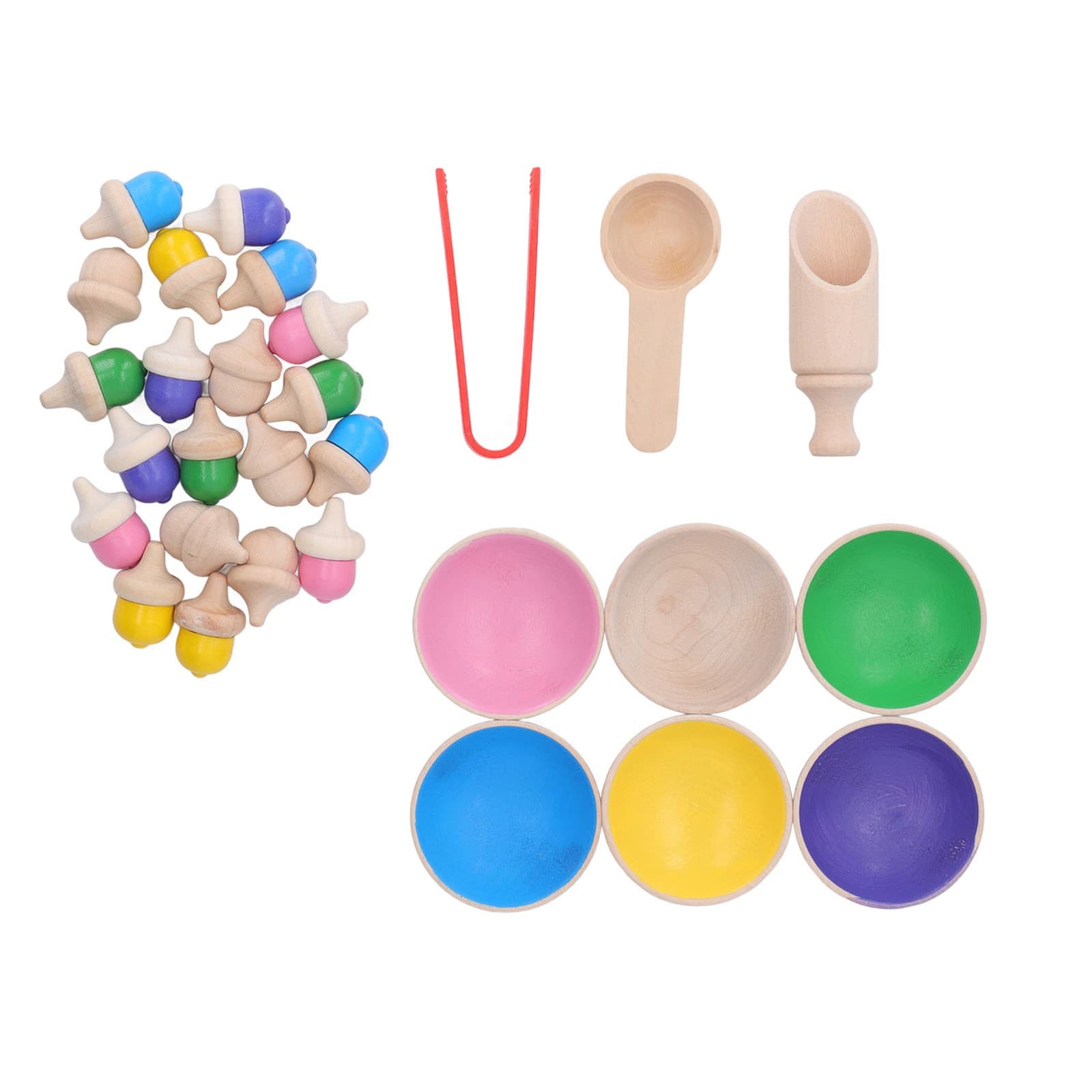 Color Sorting Balls Skill Development Fun Interactive Durable Safe Balls In Cups view 2