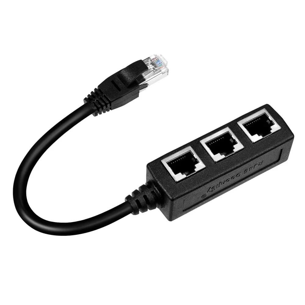 Wifi Box Splitter Extra Ethernet Ports Connector Cable Lan Laptop Access