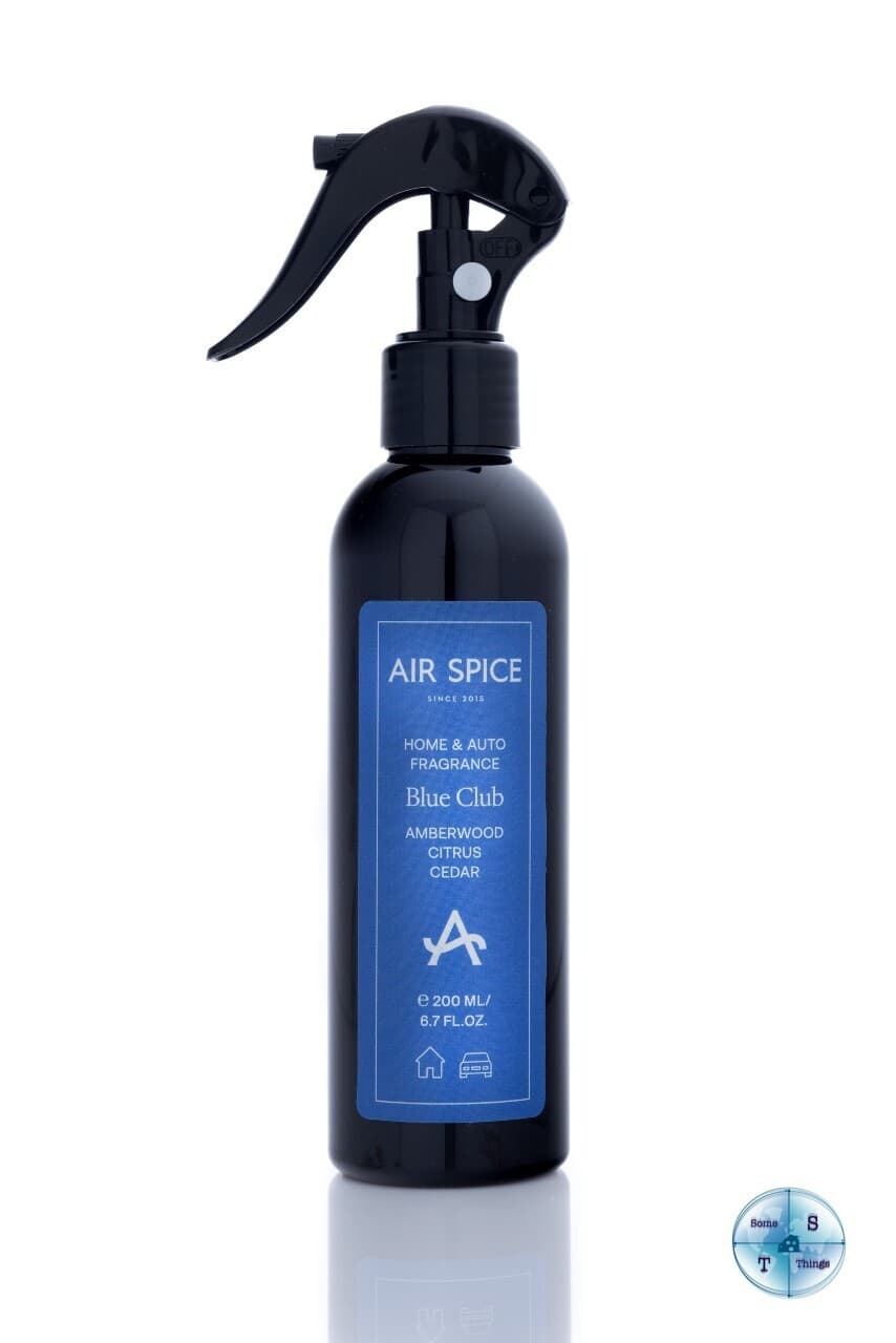 AirSpice Perfumed Room Spray Amber Citrus Cedar Blue Club Fragrance 200ml view 2