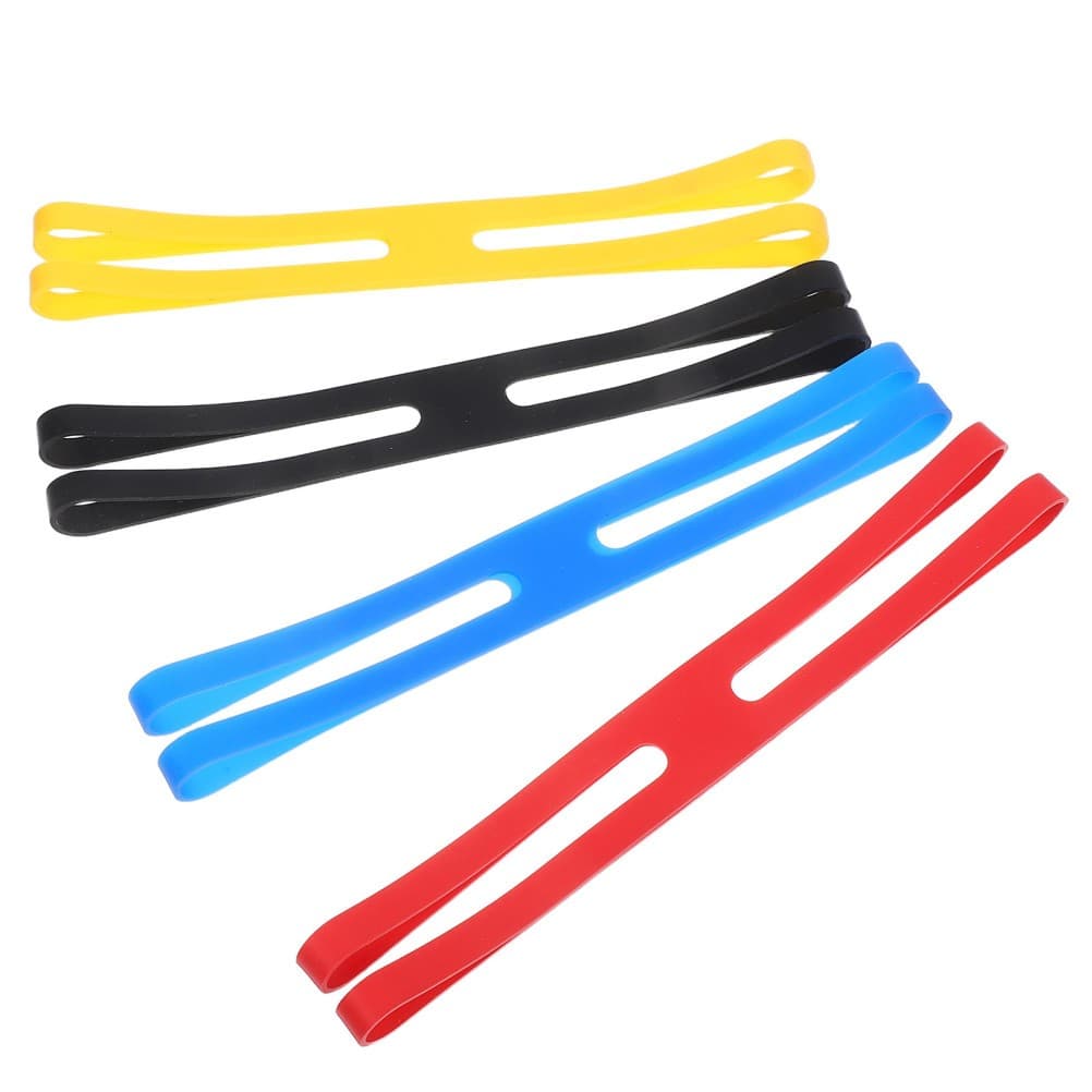 4 Pcs Lunch Box Strap Camping Tableware Storage Fixing Silicone Bands