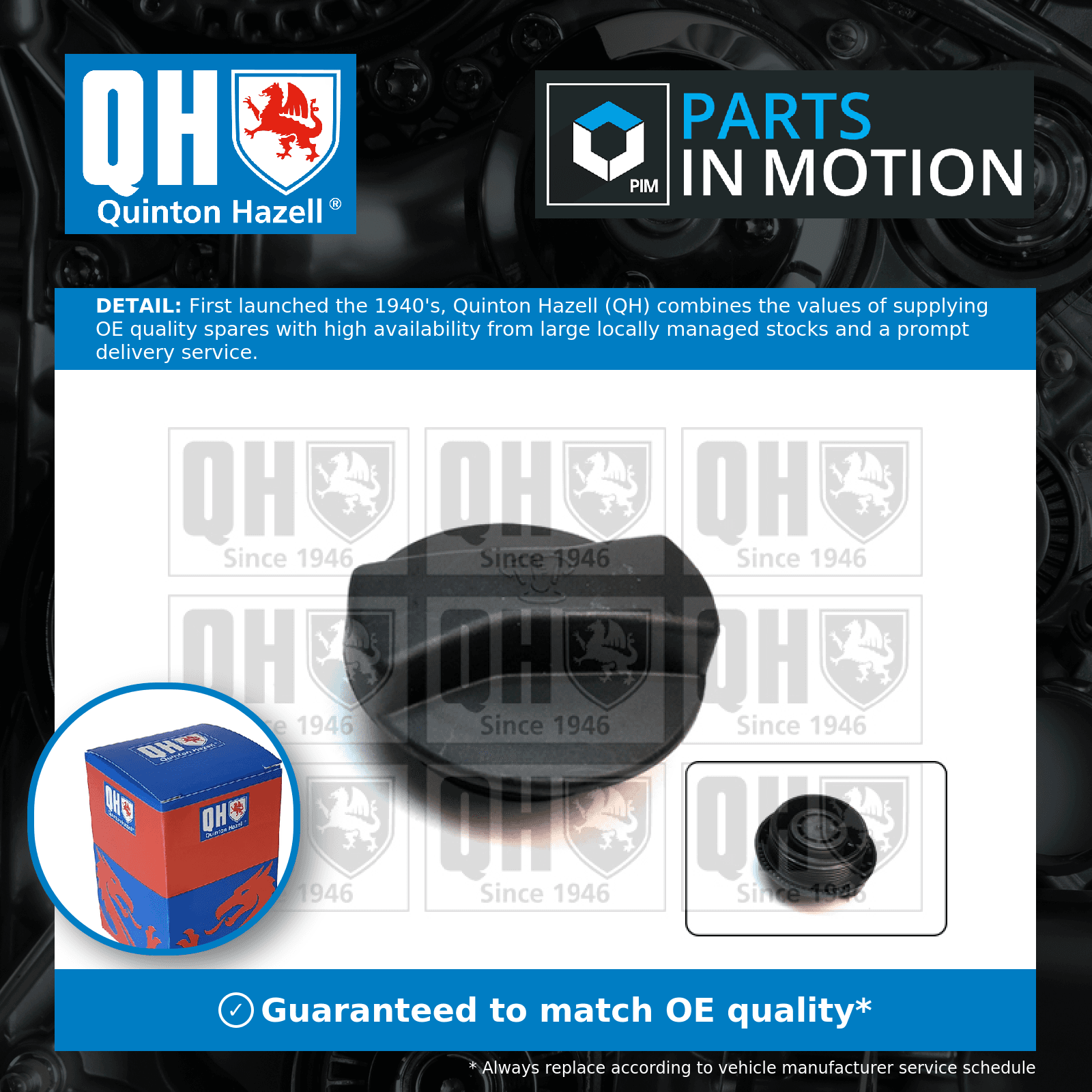 Radiator Cap FC549 Quinton Hazell 1C9121321 Genuine Top Quality Guaranteed New