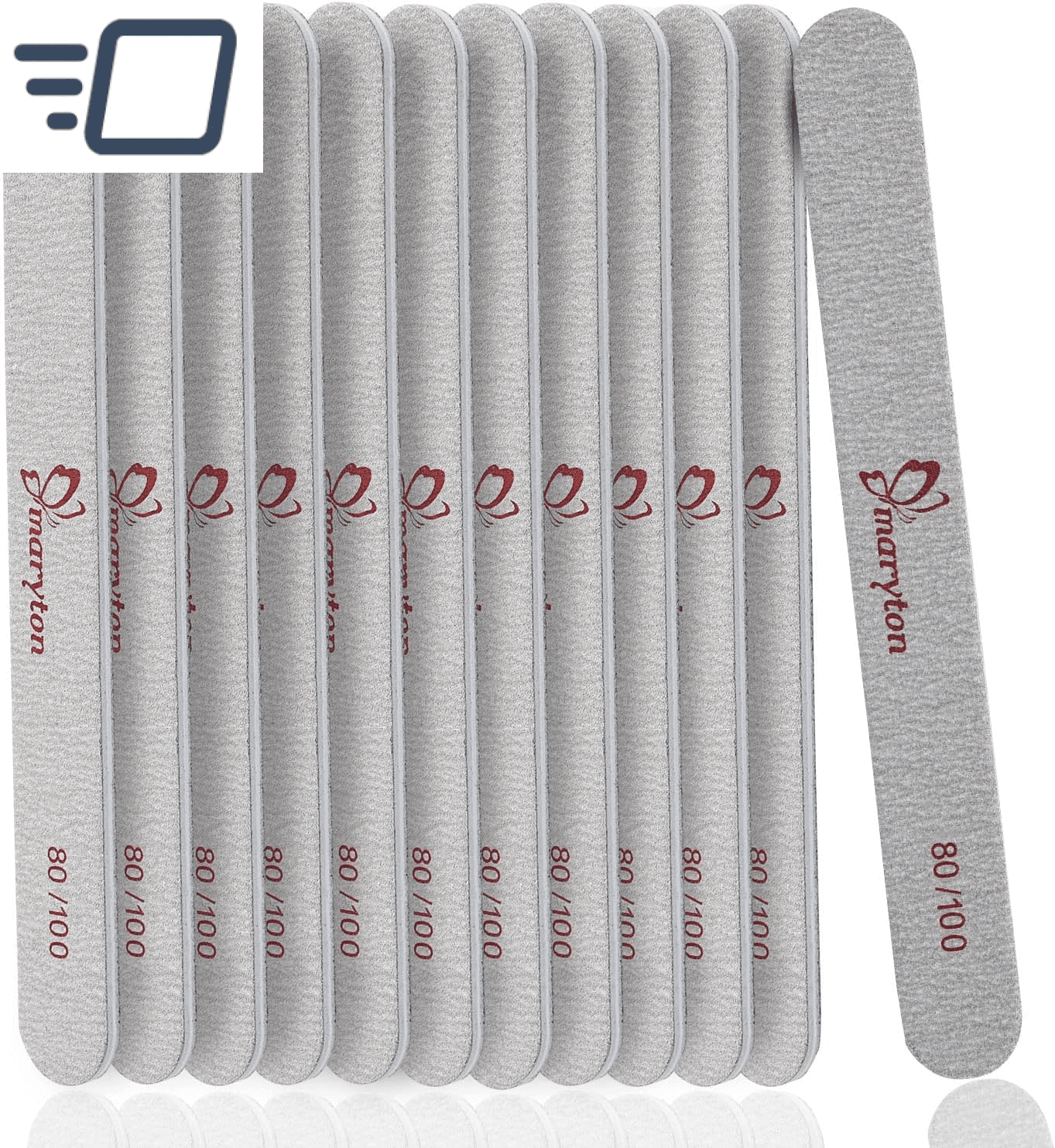 Coarse Nail File 80/100 Grit Emery Boards for Poly Gel Acrylic Nails| 1