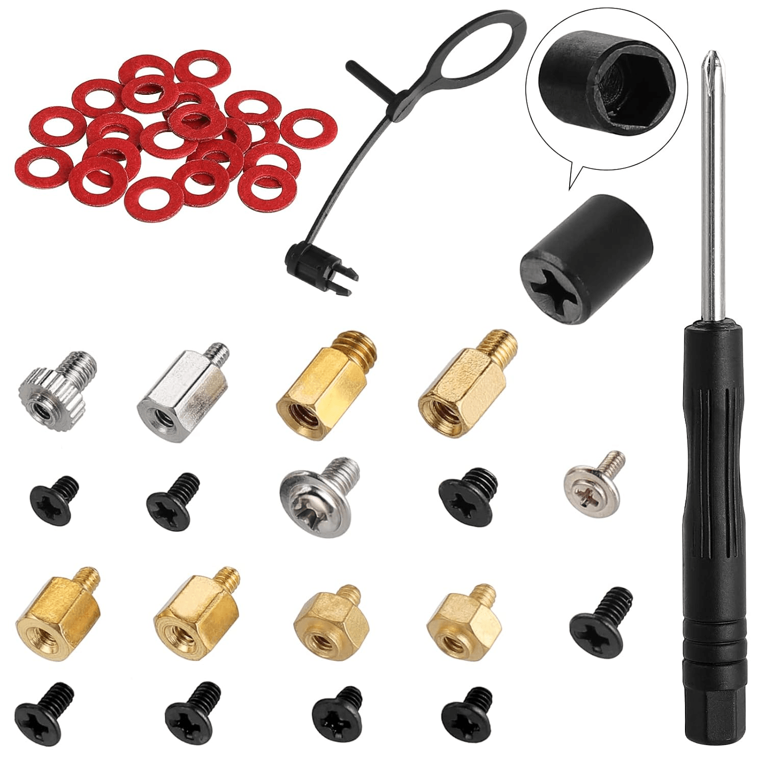 M.2 SSD Mounting Screws Kit | NVMe Standoff and Screw Set