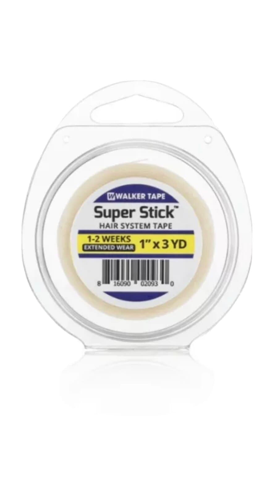 Walker Tape Brand Super Stick Tape 1’’ X 3 yard roll Full Head Bond