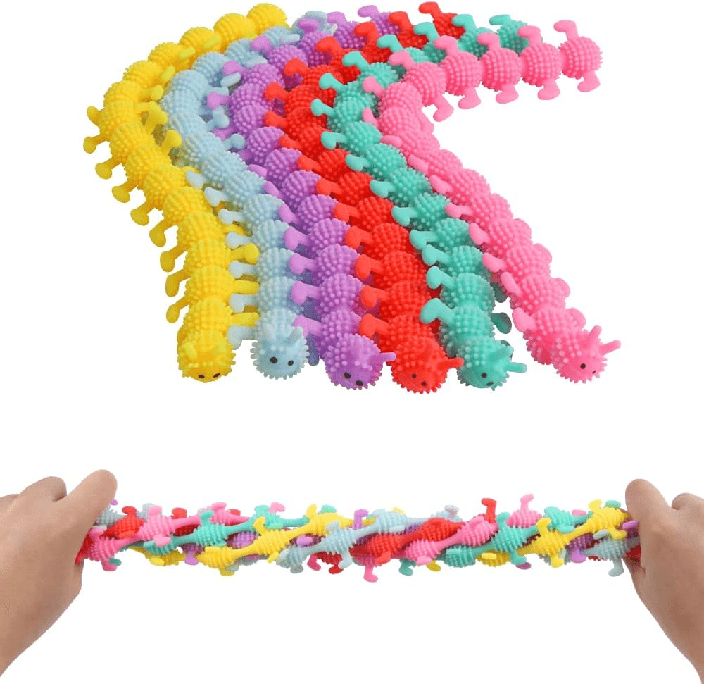 Stretchy Fidget Toys| 6 Pack Sensory Fidget Stress Relief String Toy for Childre