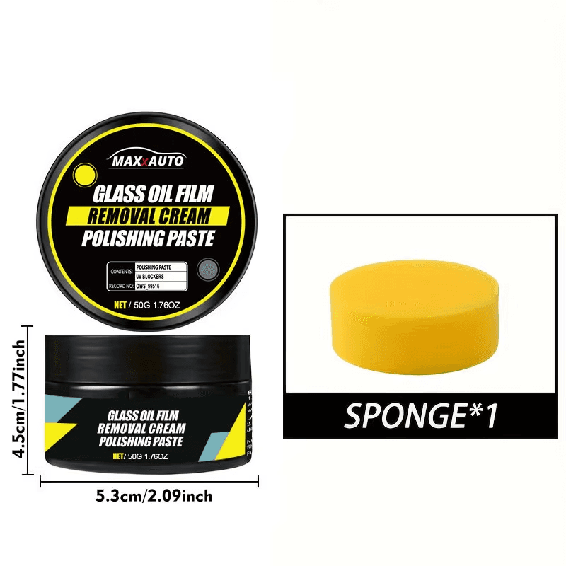 Car Glass Polish Coating Kit for Windshield Oil Film Removal Paste Car Glass Wat