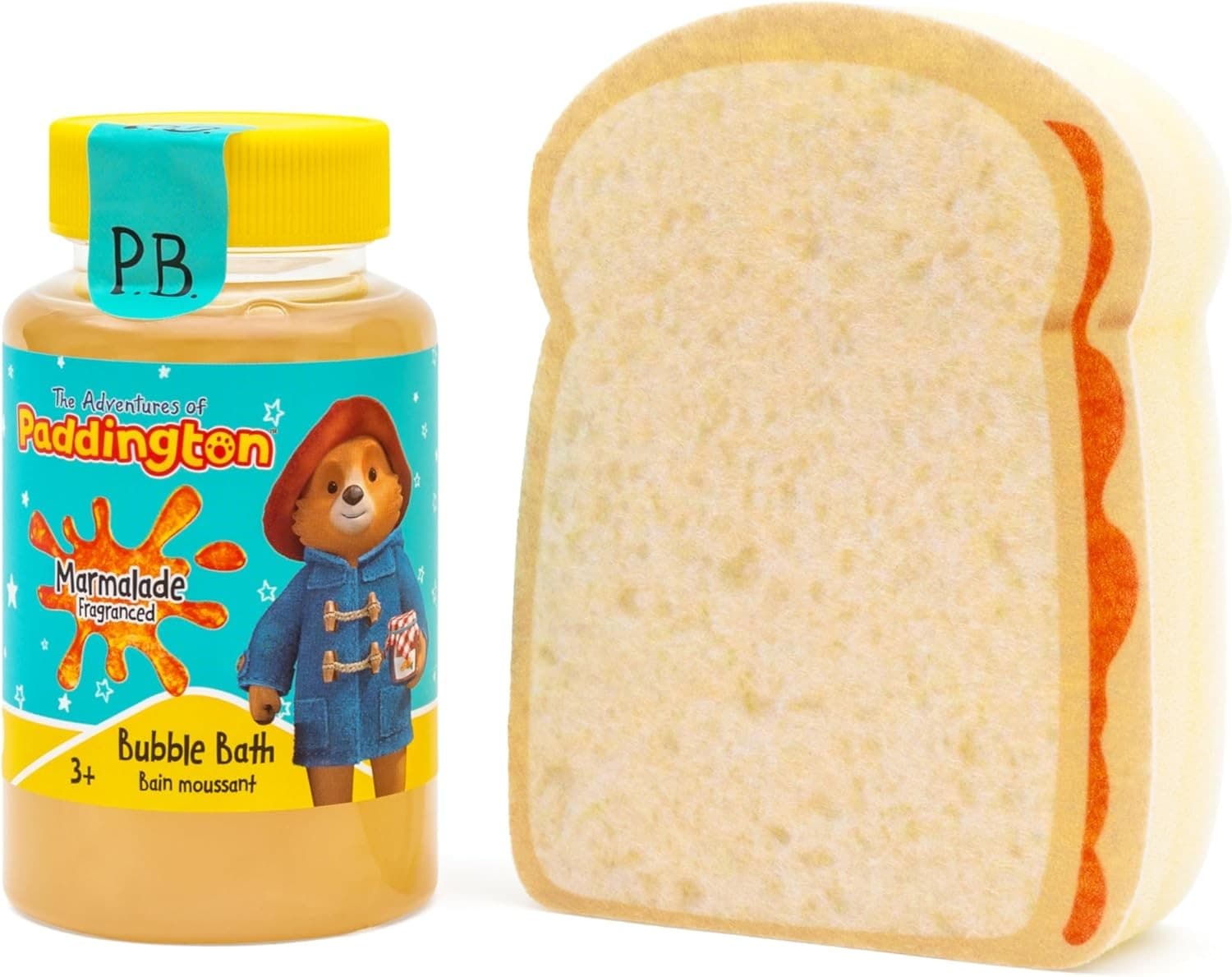 Paddington Bear Marmalade Sandwich Bath Gift Set Bubble Bath 200ml and Sponge Kids view 2