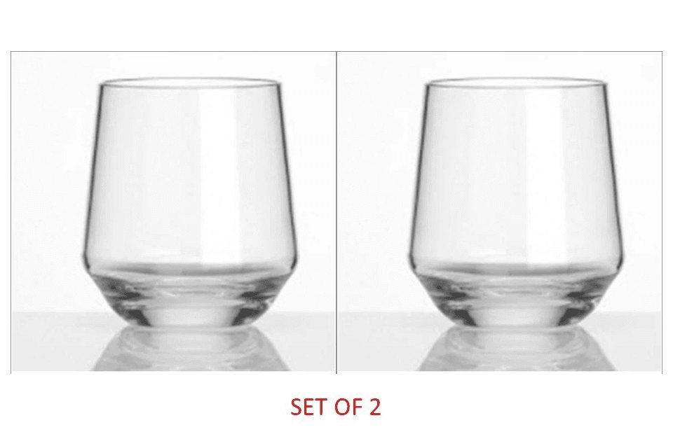 Flamefield Set of 2 Polycarbonate SAVOY camping caravan 12oz Short tumblers