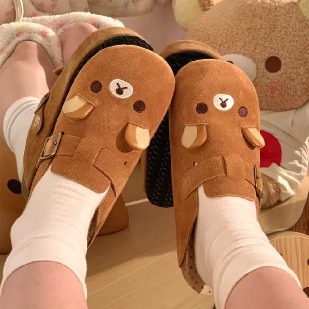 Height Increase Rilakkuma Women's Shoes Cartoon Rilakkuma Slippers