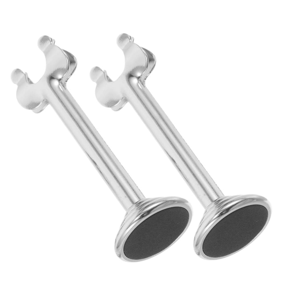 2pcs Table Number Holders| 3.15\" Harp-Clip Style Place Card Holder | Silver