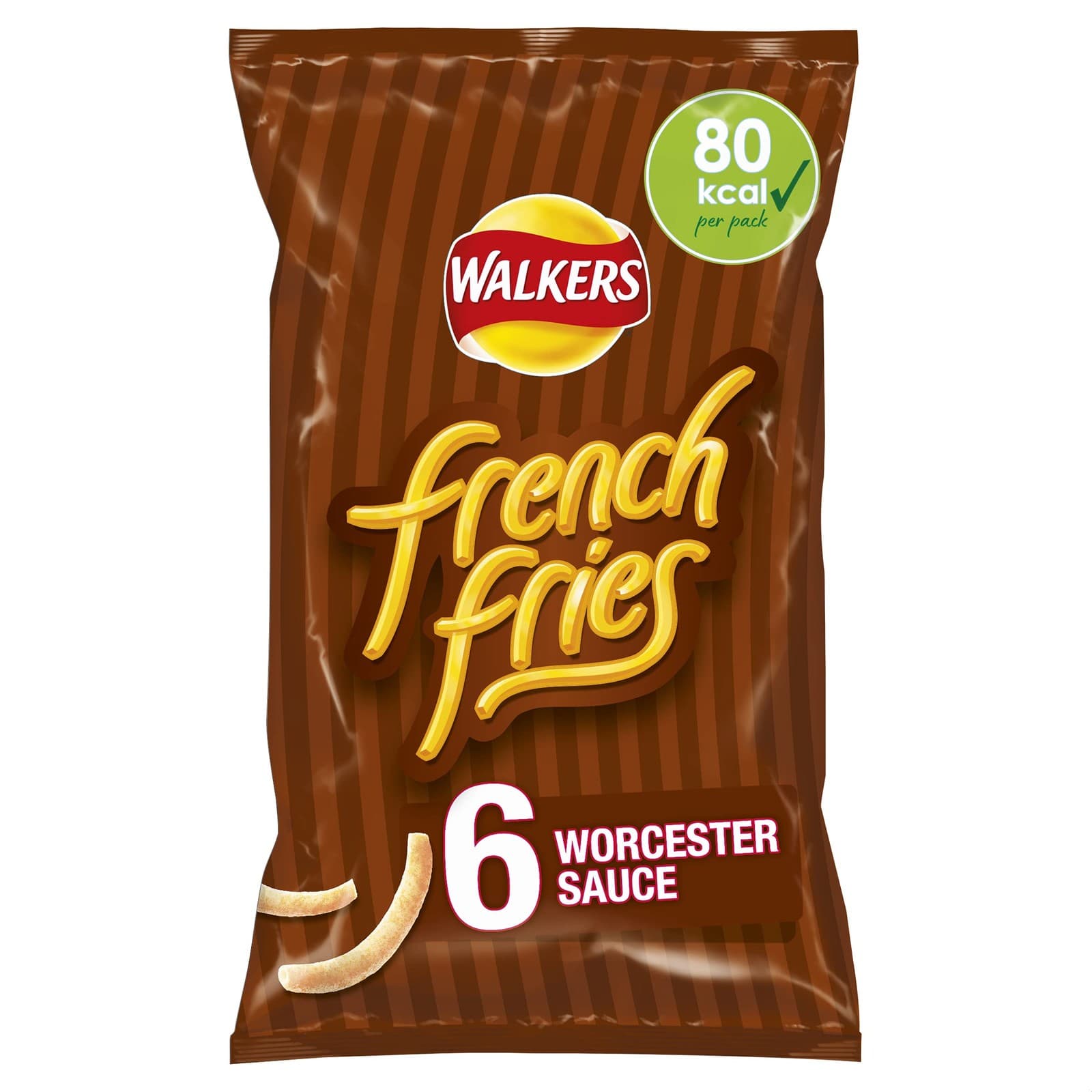 Crispy Worcester Sauce French Fries Snack Packs  6x18g Multipack Delight