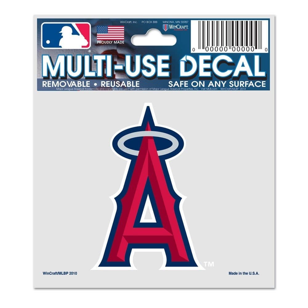 (Angels 7.6Cm X 10Cm Black) - Wincraft Mlb Unisex-Adult Standard
